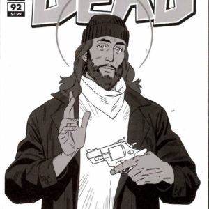 WALKING DEAD (2003-2019 SERIES: VARIANT COVER) #92: Cory Walker 15th Anniversary B&W Logo cover