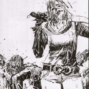 WALKING DEAD (2003-2019 SERIES: VARIANT COVER) #132: Ashley Wood 15th Anniversary B&W Logo cover WALKING DEAD (2003-2019 SERIES: VARIANT COVER) #132: Ashley Wood 15th Anniversary B&W Logo cover