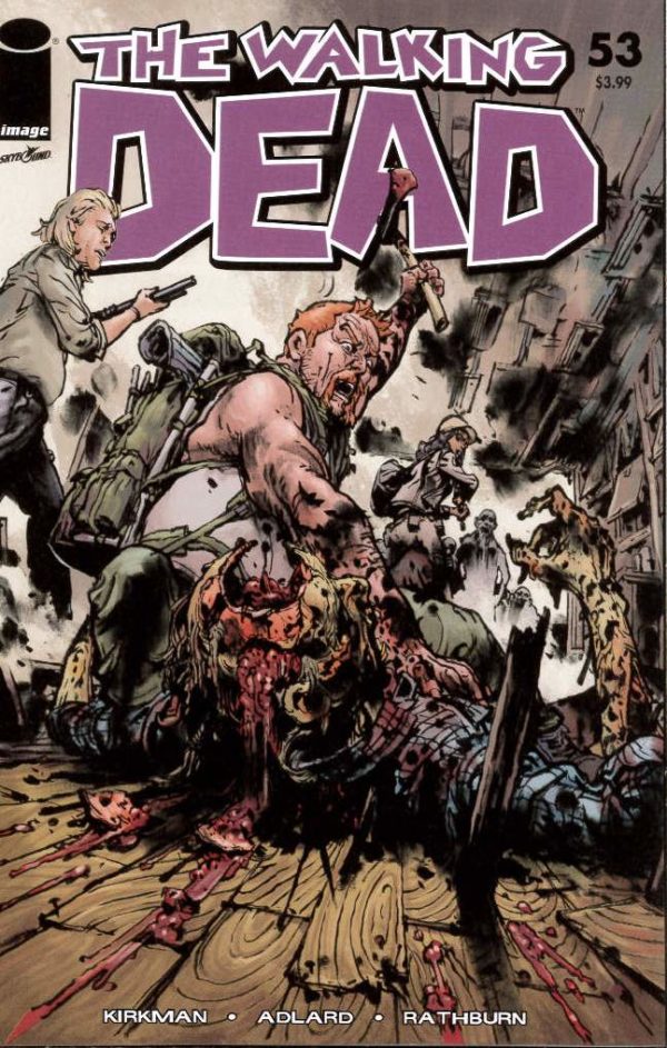 WALKING DEAD (2003-2019 SERIES: VARIANT COVER) #53: Kim Jumg Gi 15th Anniversary Color Logo cover