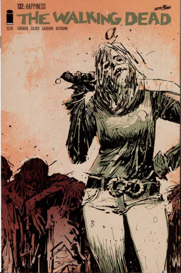 WALKING DEAD (2003-2019 SERIES: VARIANT COVER) #132: Ashley Wood 15th Anniversary Color Logo cover