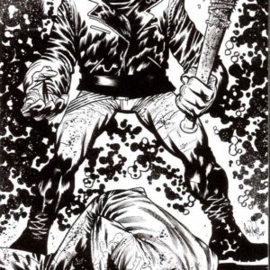 WALKING DEAD (2003-2019 SERIES: VARIANT COVER) #100: #100 James Harren 15th Anniversary B&W Virgin cover