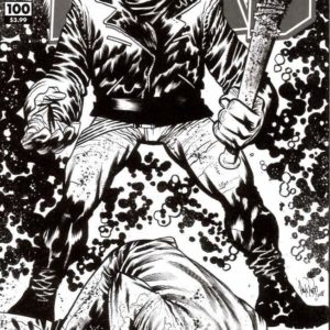WALKING DEAD (2003-2019 SERIES: VARIANT COVER) #100: #100 James Harren 15th Anniversary B&W Logo cover