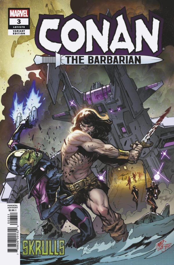 CONAN THE BARBARIAN (2019 SERIES) #3: #3 Pepe Larraz Skrulls cover