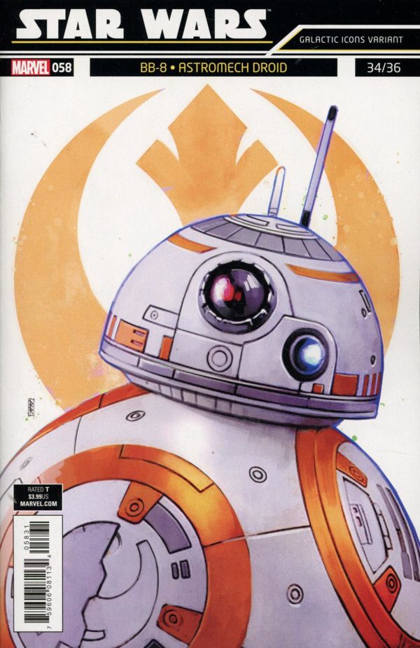 STAR WARS (2015-2019 SERIES: VARIANT EDITION) #58: Rod Reis Galactic Icon cover