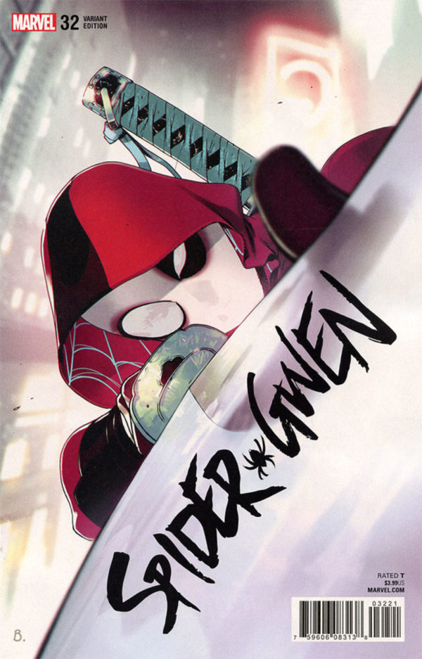 SPIDER-GWEN (2015-2018 SERIES: VARIANT EDITION) #32: Bengal Deadpool cover