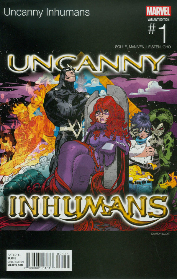 UNCANNY INHUMANS (VARIANT EDITION) #1005: #1 Damion Scott Hip Hop cover