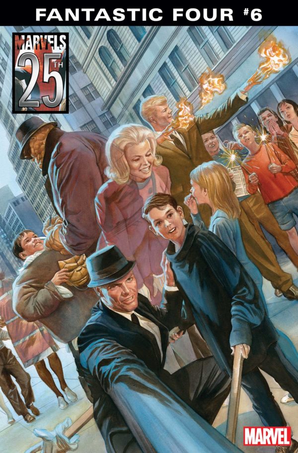 FANTASTIC FOUR (2018-2022 SERIES) #6: #6 Alex Ross Marvels 25th Anniversary cover