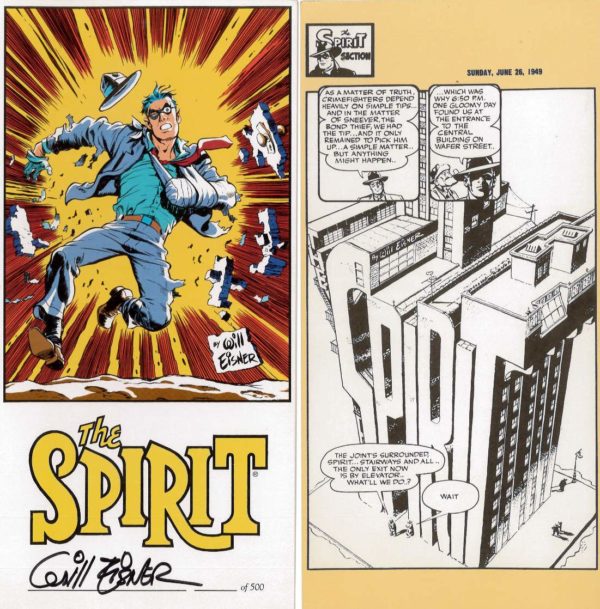 WILL EISNER SPIRIT MINI POSTER (SIGNED): Will Eisner Limited Signed Spirit Litho