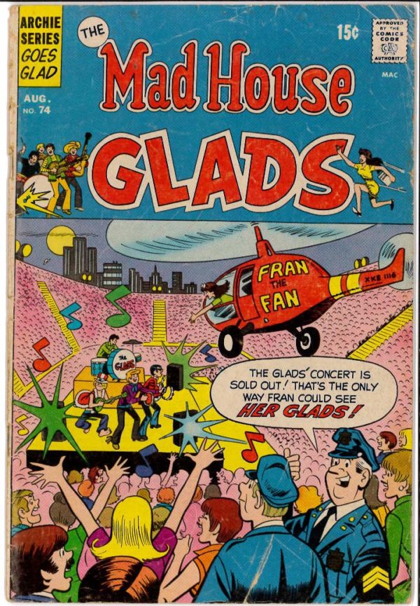 MAD HOUSE GLADS (1970-1974 SERIES) #74: FN/VF