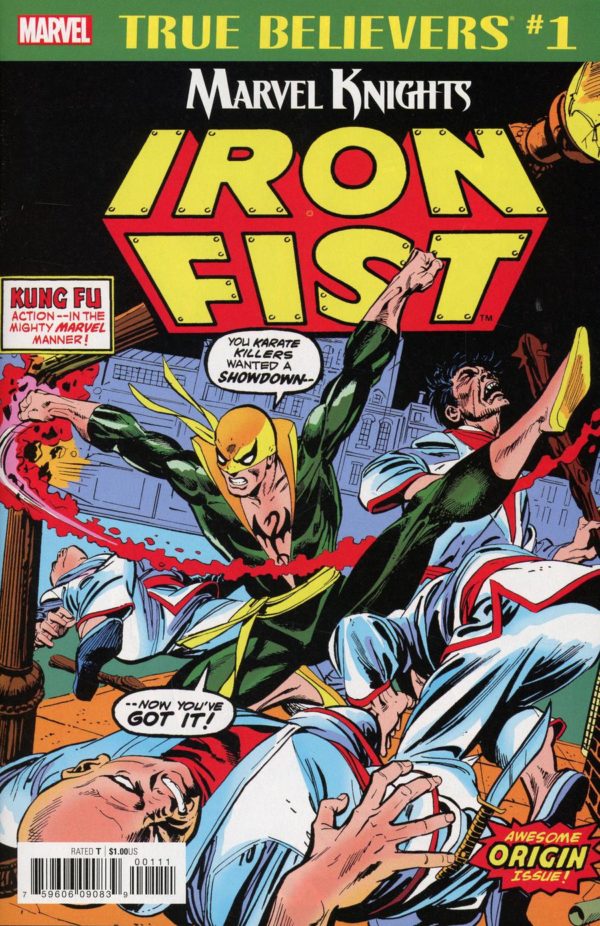 TRUE BELIEVERS (2015- SERIES) #153: Iron Fist by Thomas & Kane #1 (Marvel Premiere #15 1972)