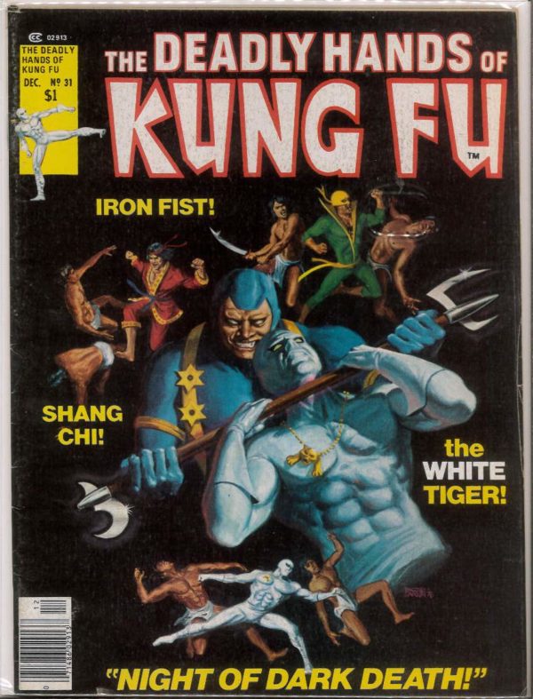 DEADLY HANDS OF KUNG FU #31: Shang-Chi, Iron Fist, White Tiger – 5.5 (FN)