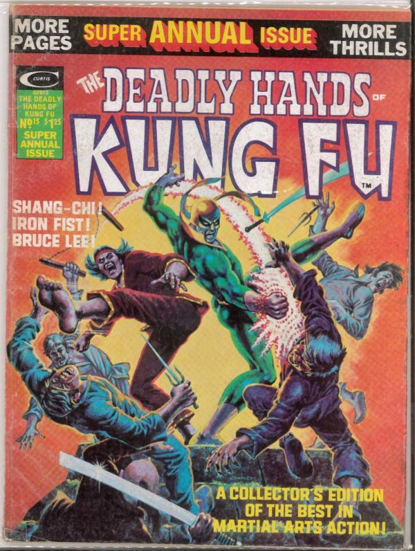 DEADLY HANDS OF KUNG FU #15: Shang-Chi, Iron Fist, Bruce Lee – 4.0 (VG)
