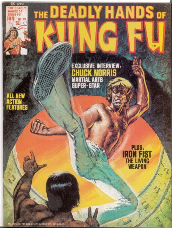 DEADLY HANDS OF KUNG FU #20: Chuck Norris – 9.0 (VF/NM)