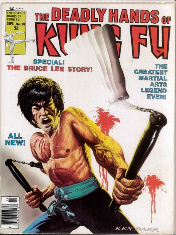 DEADLY HANDS OF KUNG FU #28: Bruce Lee Issue – 1st app in comics – 9.4 (NM)