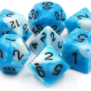 DICE (TMG) #40: FREYA’S FROST Blue/White Fusion 7 piece set