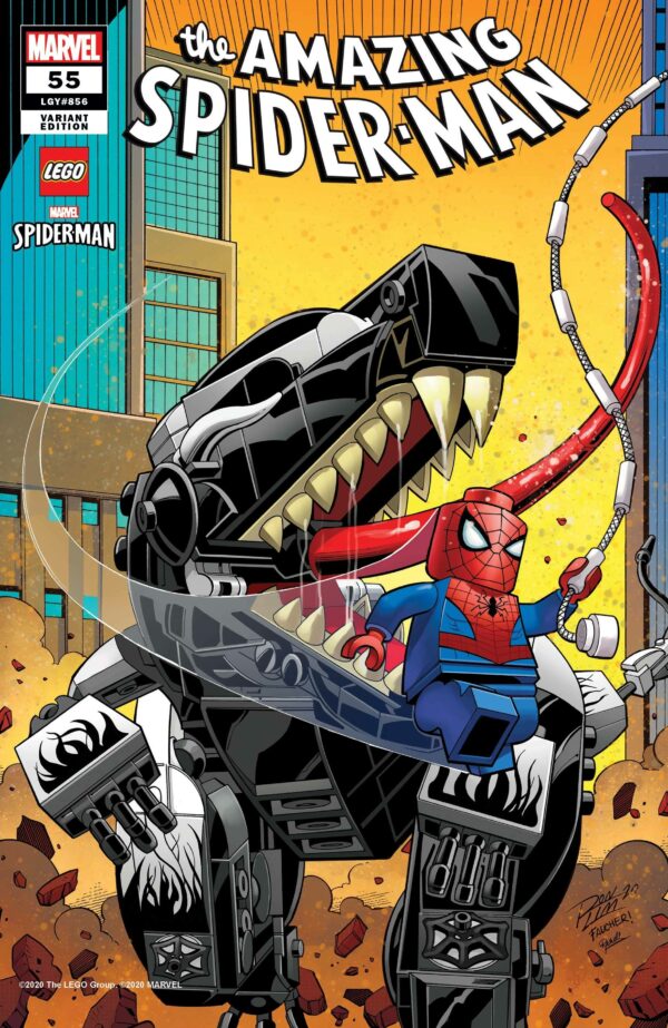 AMAZING SPIDER-MAN (2018-2022 SERIES) #55: Ron Lim Lego cover
