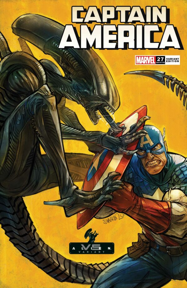 CAPTAIN AMERICA (2018-2021 SERIES) #27: Ivan Shavrin Marvel VS. Alien cover