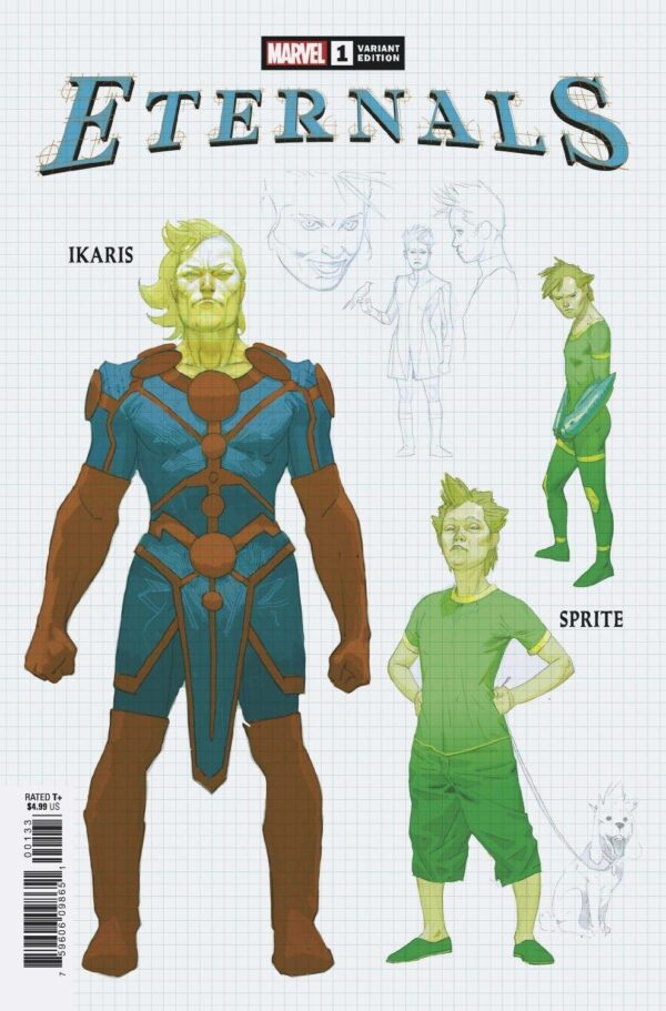 ETERNALS (2021 SERIES) #1: Esad Ribic Design cover