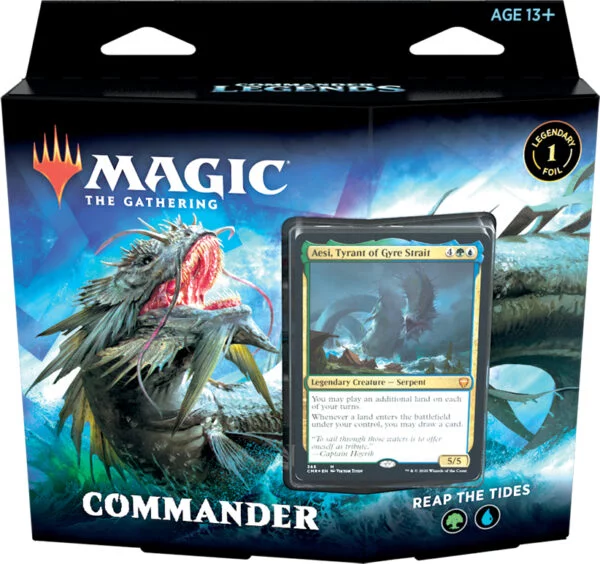 MAGIC THE GATHERING CCG #636: Reap the Tides: Legends Commander Deck (Green/Blue)