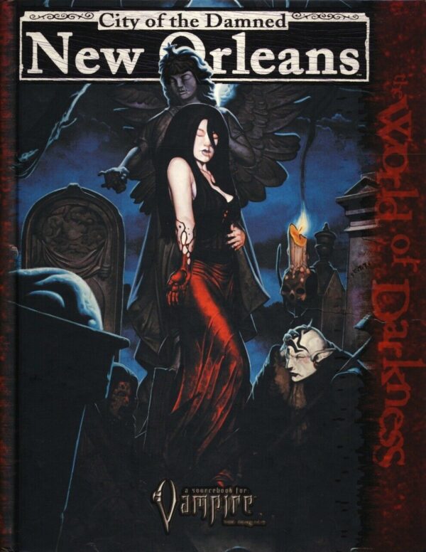 VAMPIRE REQUIEM RPG (BASE SYSTEM) #25200: City of the Damned: New Orleans (HC) – 9.2 (NM)