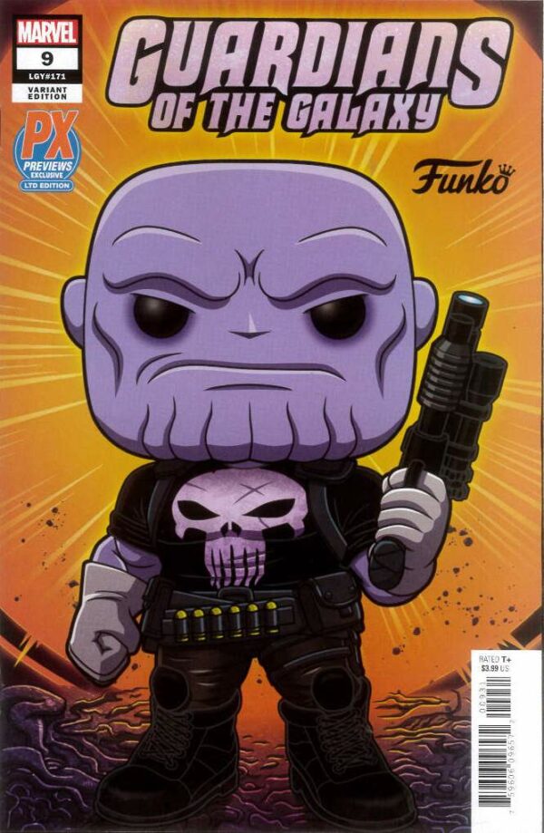 GUARDIANS OF THE GALAXY (2020 SERIES) #9: Thanos of Earth-18138 (Punisher Thanos) Funko Pop cover