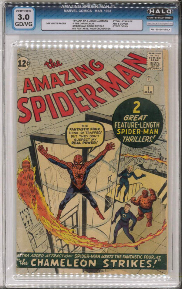 AMAZING SPIDER-MAN (1962-2018 SERIES) #1: Halo Graded 3.0 (GD/VG)