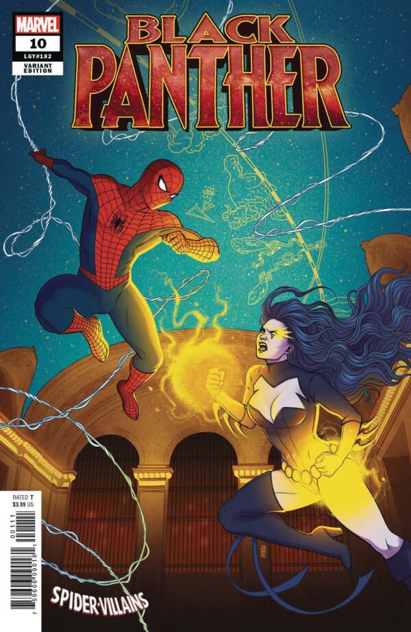 BLACK PANTHER (2018 SERIES) #10: Jen Bartel Spider-man Villains cover