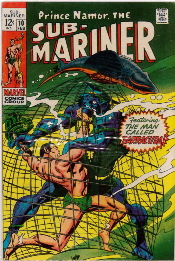 SUB-MARINER (1968-1974 SERIES) #10: 8.5 (VF)