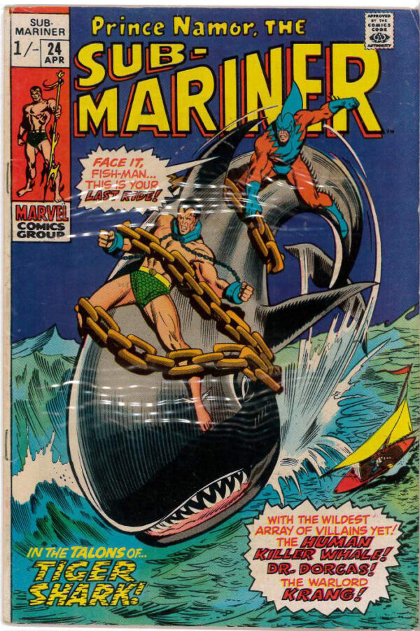 SUB-MARINER (1968-1974 SERIES) #24: 9.0 (VF/NM) UK Ed.