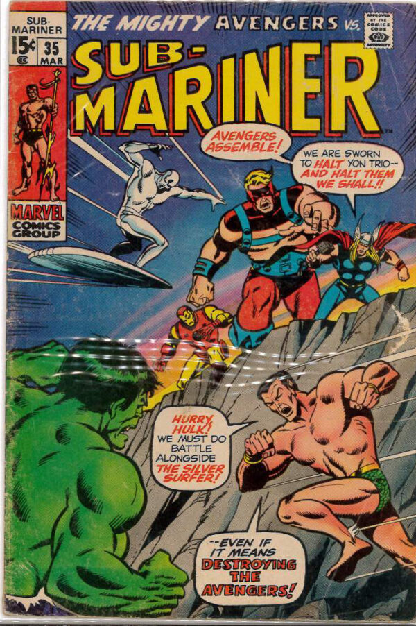 SUB-MARINER (1968-1974 SERIES) #35: Defenders Prelude – 5.0 (VG/FN)