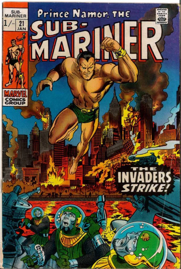 SUB-MARINER (1968-1974 SERIES) #21: 4.0 (VG) (UK edition)