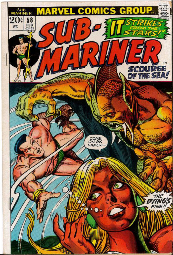 SUB-MARINER (1968-1974 SERIES) #58: 3.0 (GD/VG)