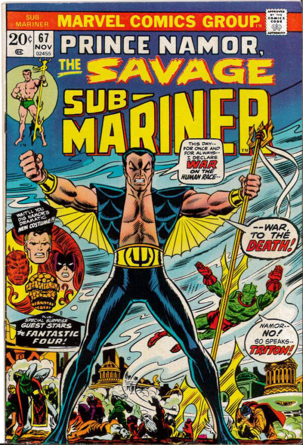 SUB-MARINER (1968-1974 SERIES) #67: New Costume – 9.2 (NM)