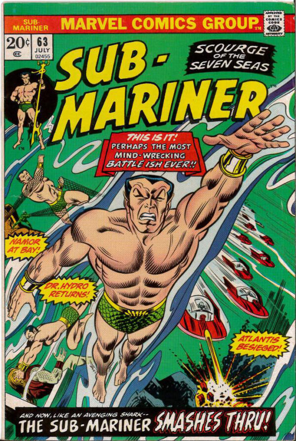 SUB-MARINER (1968-1974 SERIES) #63: 9.1 (VF/NM)