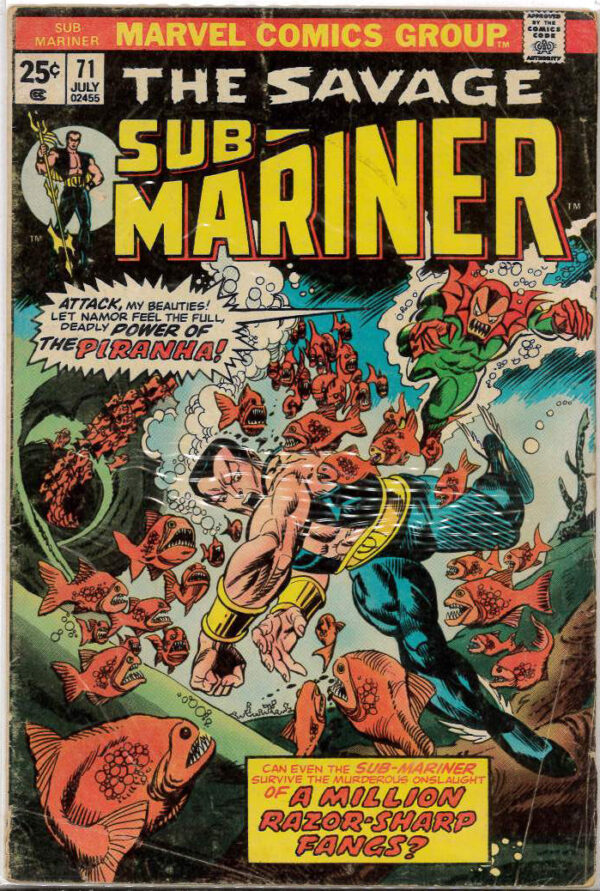 SUB-MARINER (1968-1974 SERIES) #71: 6.0 (FN)