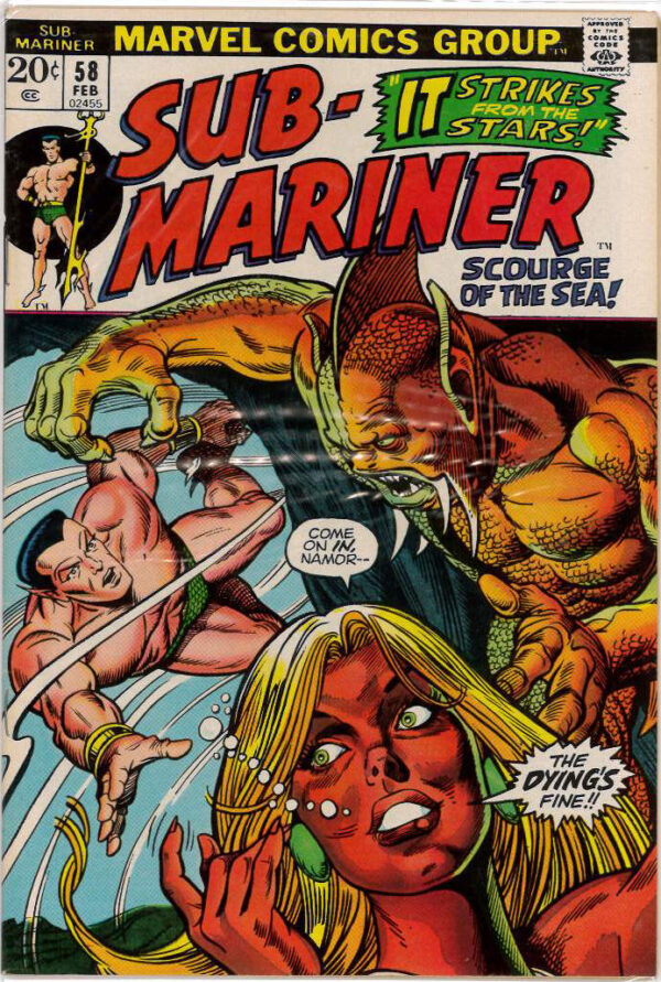 SUB-MARINER (1968-1974 SERIES) #58: 9.2 (NM)