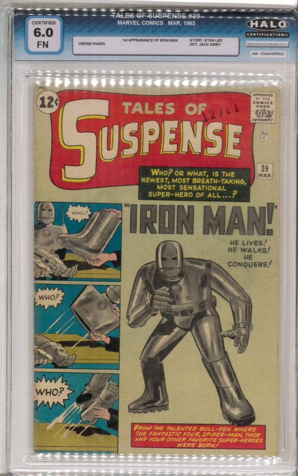 TALES OF SUSPENSE #39: Halo graded 6.0 (FN) – First Iron Man