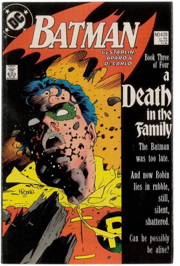 BATMAN (1939-2011 SERIES) #428: Death inthe Family 3/4 – 1st Print Direct Edition – VF/NM