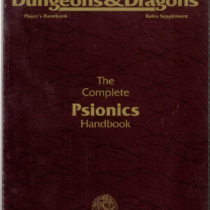 ADVANCED DUNGEONS AND DRAGONS 2ND EDITION #2117: Complete Book of Psionics Handbook – Brand New (NM) – 2117