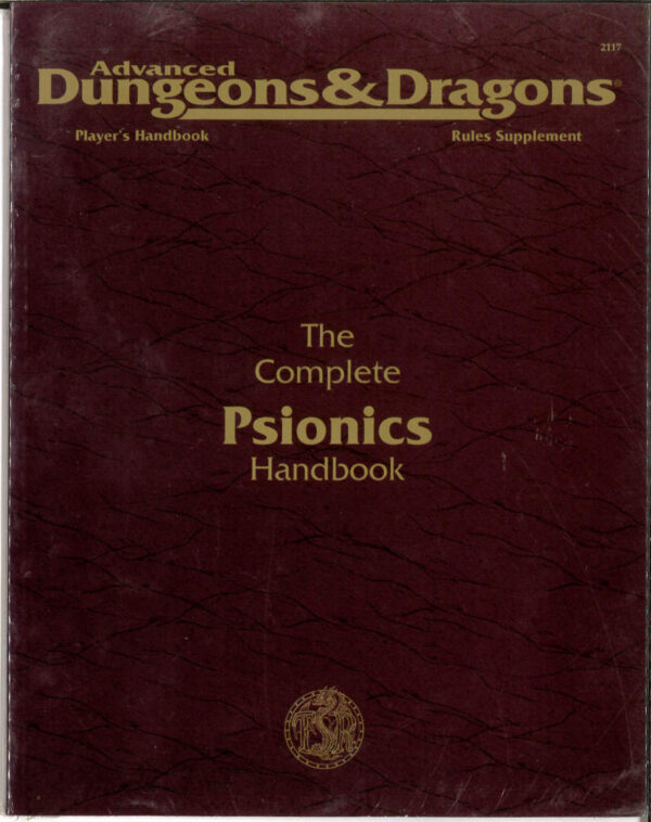 ADVANCED DUNGEONS AND DRAGONS 2ND EDITION #2117: Complete Book of Psionics Handbook – Brand New (NM) – 2117