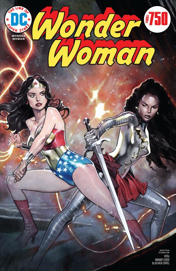 WONDER WOMAN (1942-1986,2010-2011,2020-2023 SERIES #750: Olivier Coipel 1970’s cover