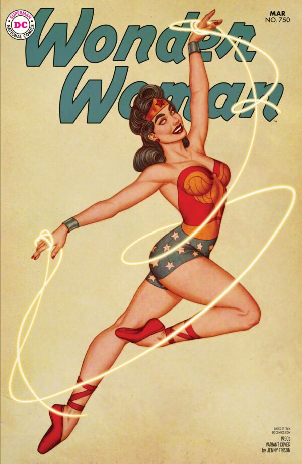 WONDER WOMAN (1942-1986,2010-2011,2020-2023 SERIES #750: Jenny Frison 1950’s cover