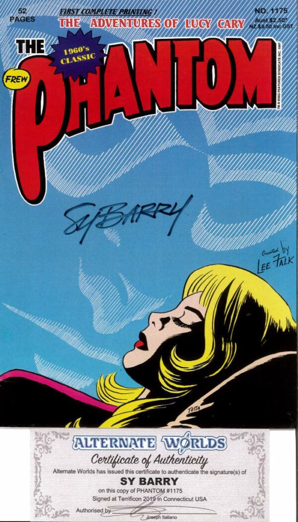 PHANTOM (FREW SERIES) #1175: Signed by Sy Barry (C0A) 9.2 (NM)