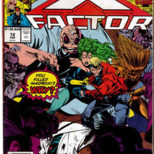 X-FACTOR (1984: AUSTRALIAN PRICE VARIANT – APV) #72: 5.0 (VG/FN)