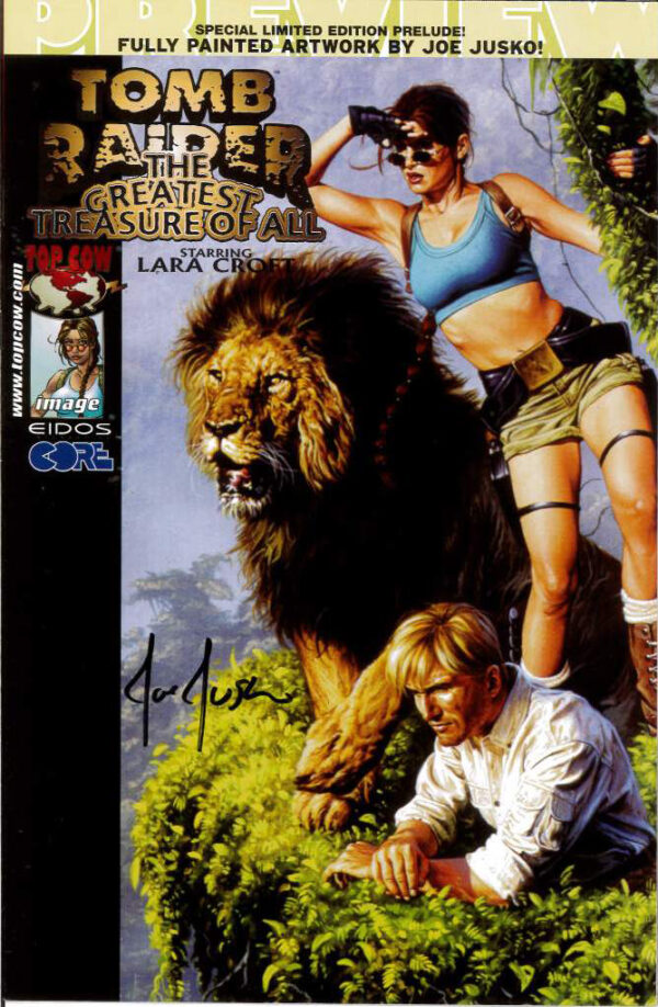 TOMB RAIDER: GREATEST TREASURE OF ALL: Prelude: Signed by Joe Jusko (Supanova Melb 2013) – 9.2 (NM)