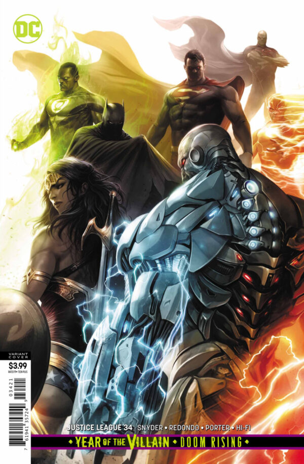 JUSTICE LEAGUE (2018 SERIES) #34: Francesco Mattina cover