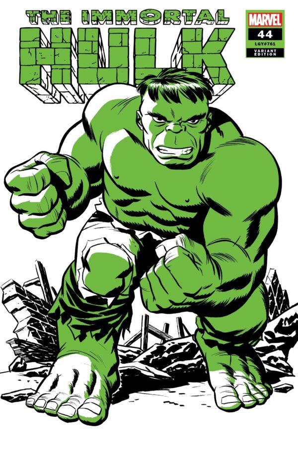 IMMORTAL HULK #44: Michael Cho Hulk Two-Tone cover