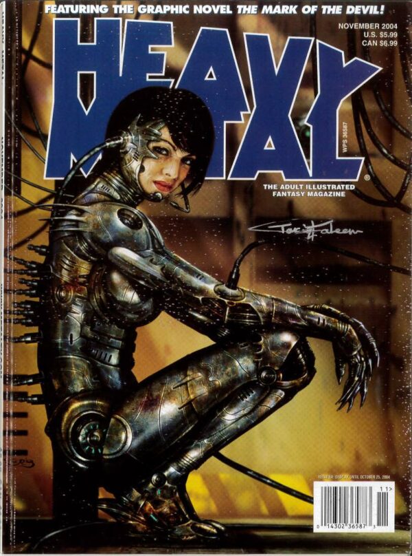 HEAVY METAL #2411: November 2004 signed by cover artist Tariq Raheem 9.2 (NM)