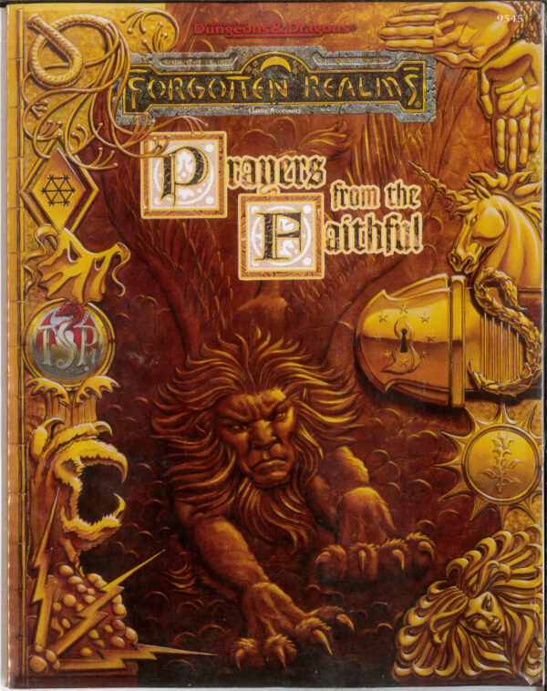 ADVANCED DUNGEONS AND DRAGONS 1ST EDITION #9545: Forgotten Realms: Prayers from the Faithful – NM – 9545