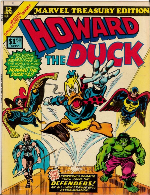 MARVEL TREASURY EDITION #12: 7.0 (FN/VF) Howard the Duck